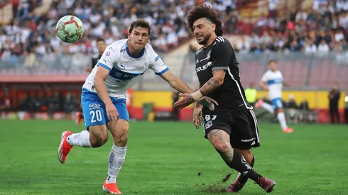 Maximiliano Falcón responde a palabras de Gonzalo Tapia. (Foto: Photosport)