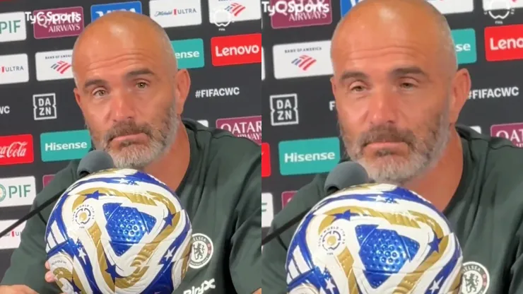 Enzo Maresca quedó plop (Captura)