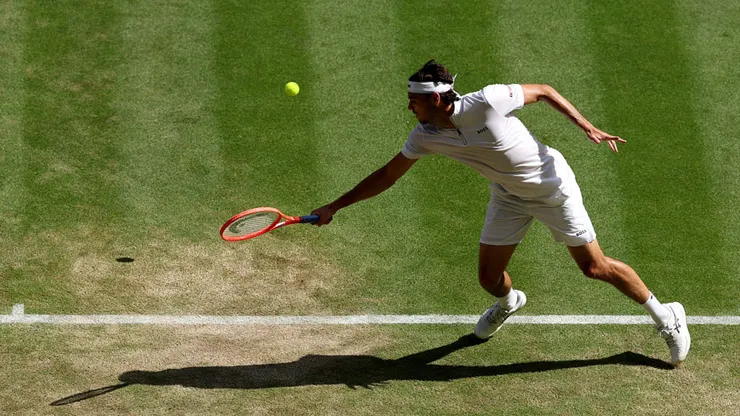 Taylor Fritz vive una de sus mejores semanas en Wimbledon (Getty Images).