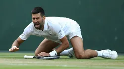 Novak Djokovic asustó a todo Wimbledon (Getty Images).