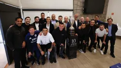 Los campeones de la Copa América 2015 con La Roja se reunieron en un almuerzo: Johnny Herrera se ausentó. (Comunicaciones FFCh).