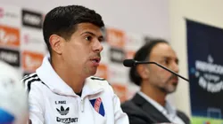 Esteban Pavez habló en la conferencia de capitanes previo al Superclásico.