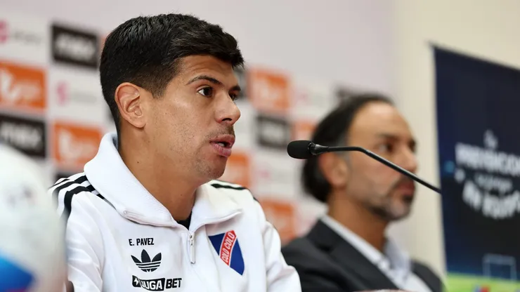 Esteban Pavez habló en la conferencia de capitanes previo al Superclásico.
