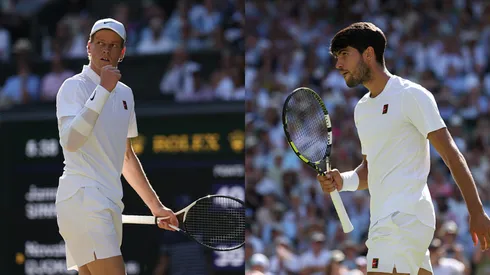 Se viene una nueva batalla entre Jannik Sinner y Carlos Alcaraz (Getty Images).