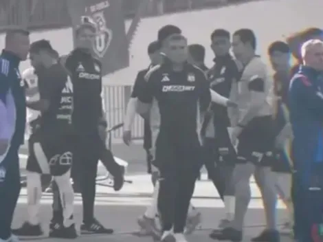 Difunden el video del momento exacto en que Almirón confronta a Álvarez