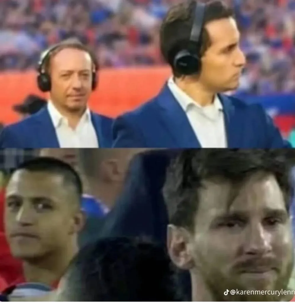 El meme que se viralizó donde aparecen Marcelo Díaz y Daniel Arrieta.