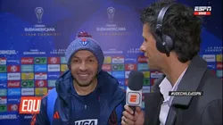Marcelo Díaz fue entrevistado por Diego Rivarola. (Foto: ESPN)