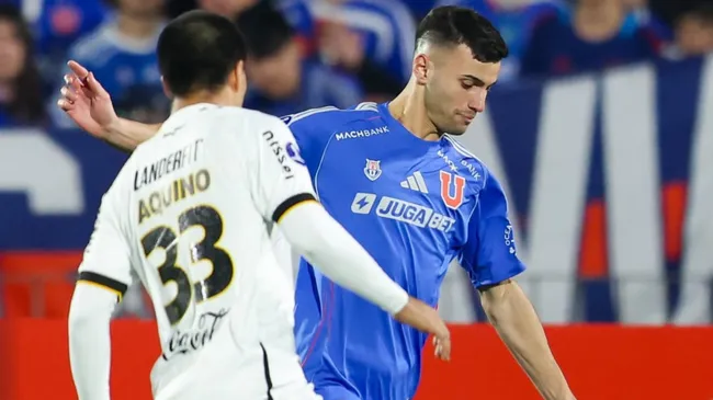 Felipe Salomoni debutó en Universidad de Chile en la victoria 5-0 ante Guaraní.