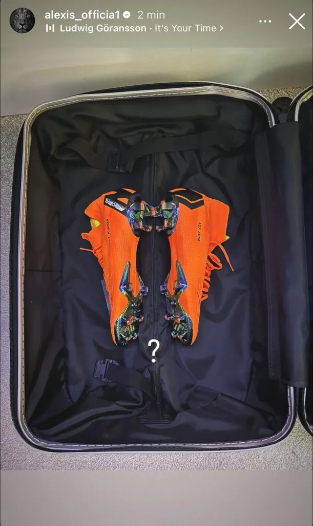 Captura de la historia de Instagram de Alexis Sánchez.