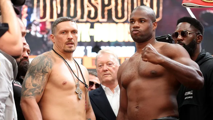 Oleksandr Usyk y Daniel Dubois se medirán para determinar al campeón indiscutido del peso pesado (Photo by Richard Pelham/Getty Images)