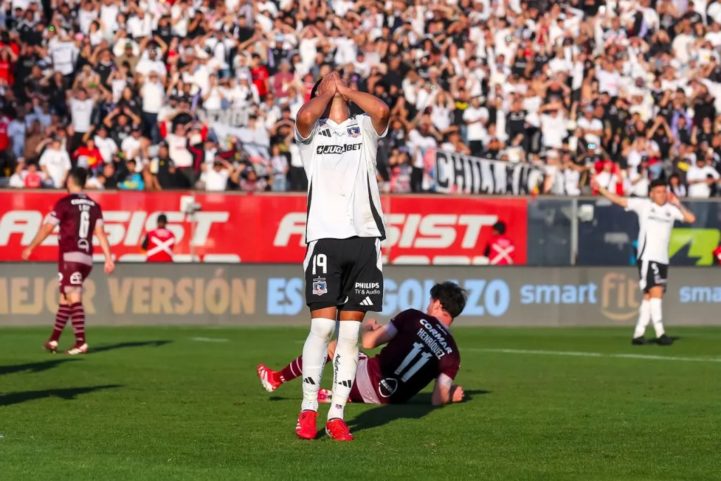 Las Heras se enojó en transmisión de Colo Colo. | Foto: Photosport