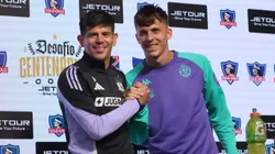 Los capitanes de Colo Colo y Real Valladolid dieron una conferencia de prensa en conjunto.