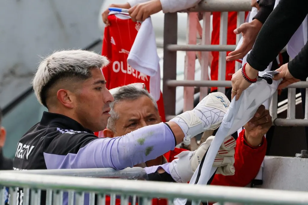 Brayan Cortés estuvo presente en Viña del Mar en la caída de Colo Colo ante Valladolid (Photosport).