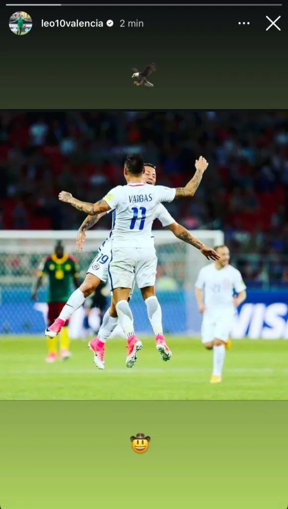 Leonardo Valencia recibió con los brazos abiertos a Eduardo Vargas en Audax Italiano.