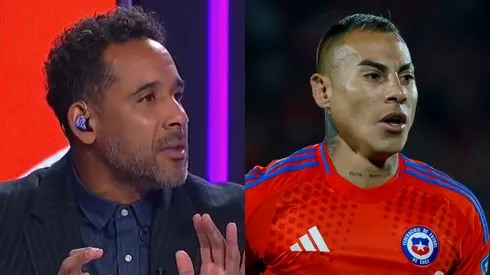 Jean Beausejour defiende a Eduardo Vargas. (Foto: Photosport)