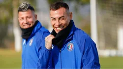 Eduardo Vargas y su primer entrenamiento con Audax Italiano