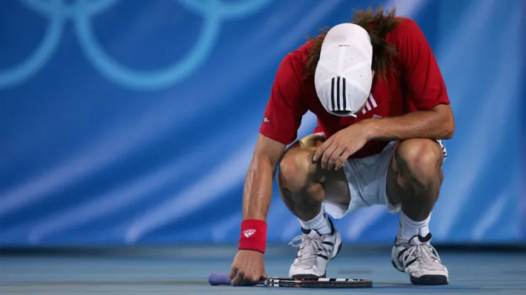 Nicolás Massú, doble medallista olímpico en Atenas 2004 (Getty Images).
