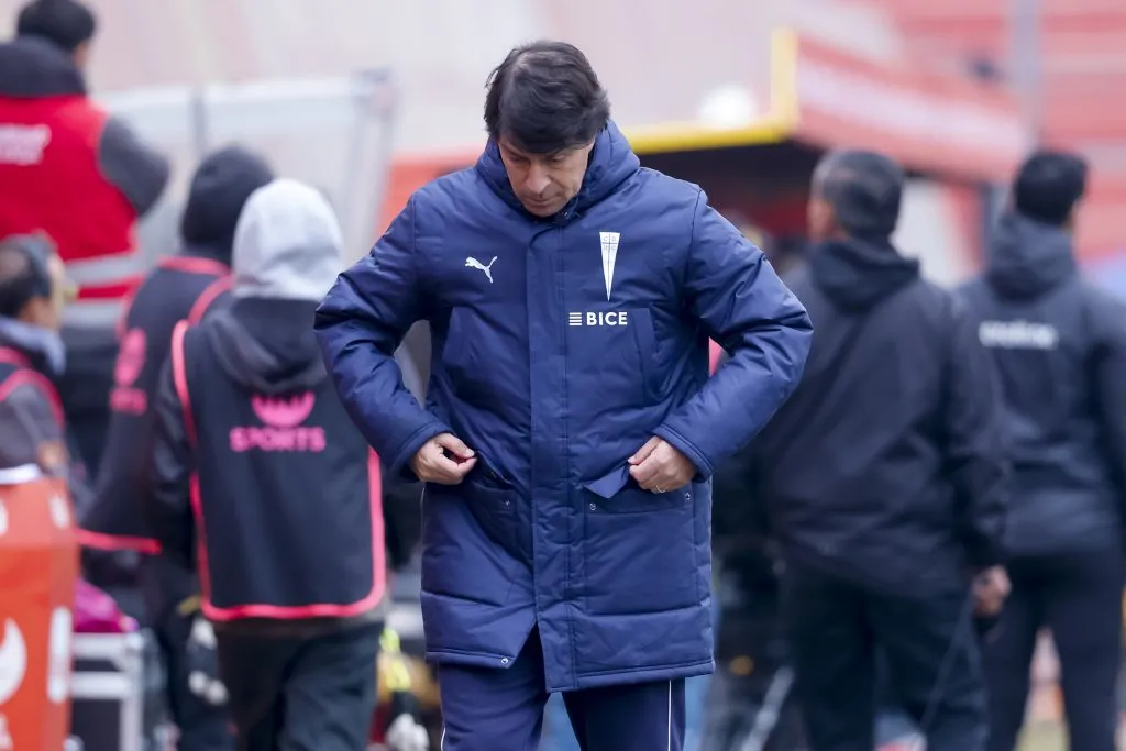 Daniel Garnero en la derrota de Universidad Católica ante Coquimbo Unido. (Foto: Pepe Alvújar/Photosport)