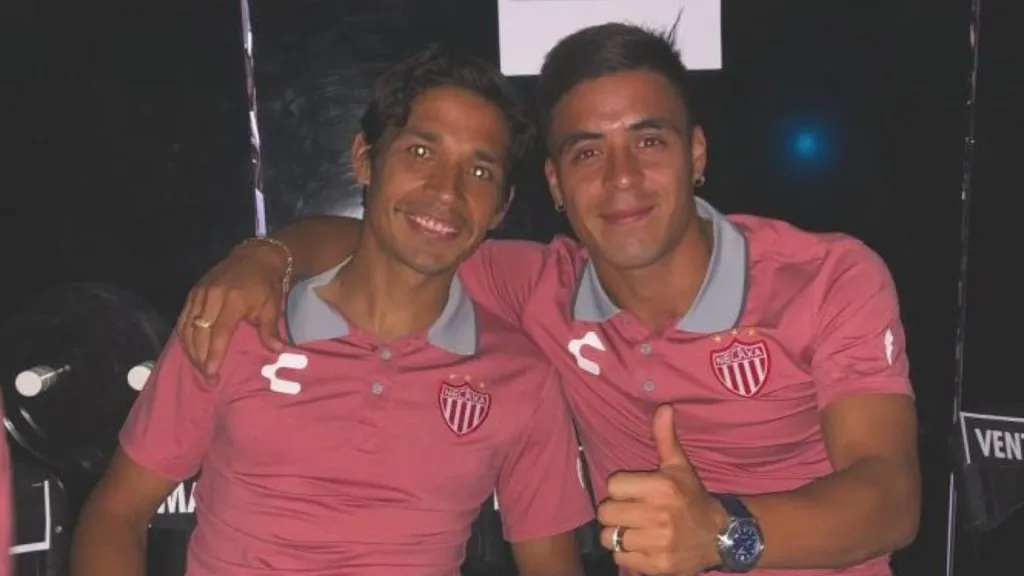 Matías Fernández y Brian Fernández compartieron en Necaxa. (Foto: Brian Fernández)