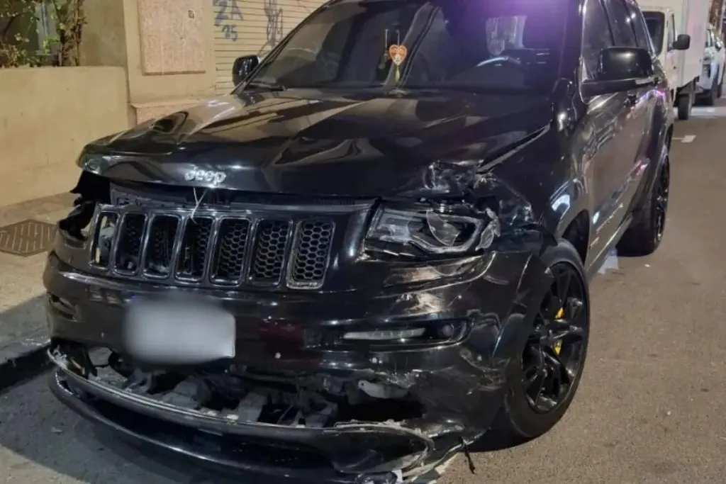 Así quedó el automóvil chocado que sería de Brayan Cortés. (Foto: La Hora)