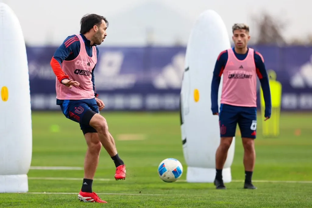 Sebastián Rodríguez junto a Lucas Assadi en el entrenamiento de la U | FOTO: Universidad de Chile