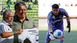 Elías Figueroa aconseja a Brayan Cortés (Photosport).