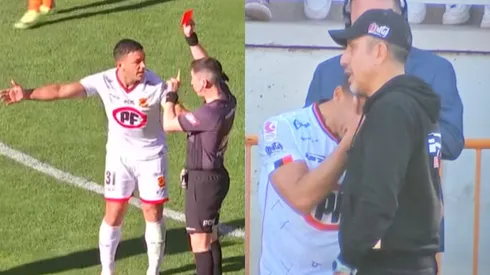 Isaac Díaz se fue desconsolado tras recibir tarjeta roja directa. (Foto: TNT Sports)