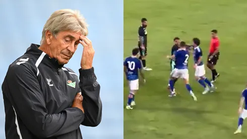Manuel Pellegrini tuvo que ver un papelón. (Foto: Getty)