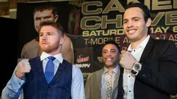 Canelo Álvarez y Chávez Jr son apuntados por presuntos vínculos a peligrosos carteles. ( Brett Coomer / Houston Chronicle ) (Photo by Brett Comer/Houston Chronicle via Getty Images)