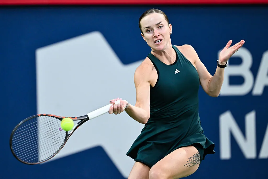 Elina Svitolina mandó una fuerte respuesta ante los ataques en redes (Getty Images).