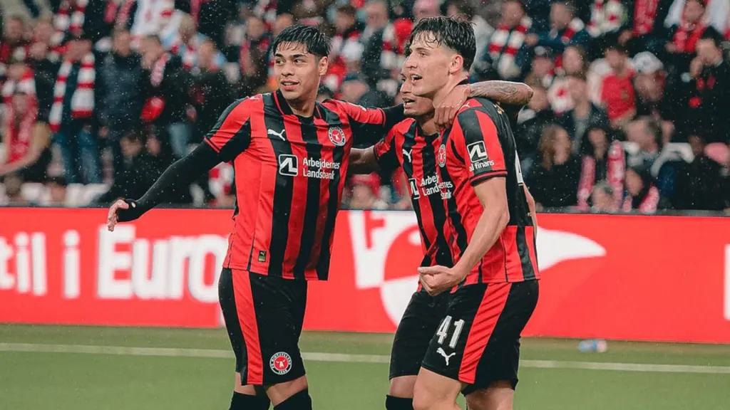 Darío Osorio fue clave para el FC Midtjylland en Europa League.