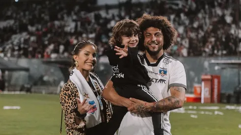 Maxi Falcón y su familia no se olvidan jamás de su amor por Colo Colo (Foto: Maxi Falcón)