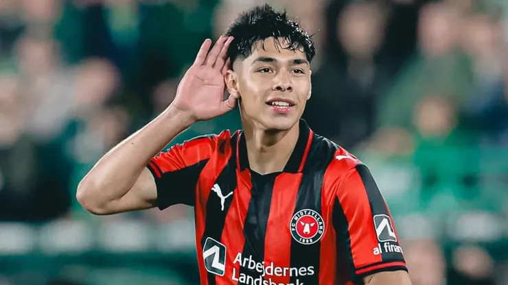 Darío Osorio ilusiona a la dirigencia del FC Midtjylland.