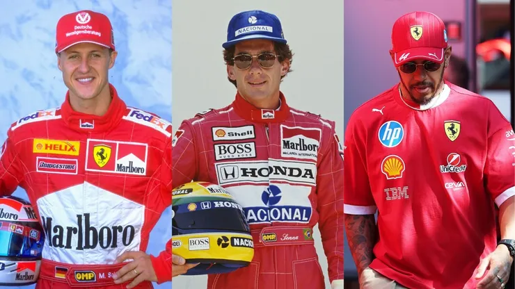 La F1 elige al mejor entre Michael Schumacher, Ayrton Senna y Lewis Hamilton. (Foto: Getty Images)