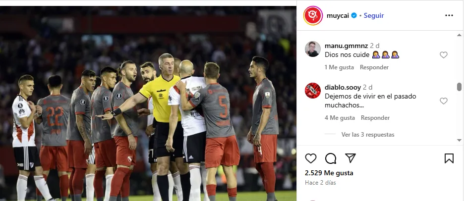 Comenzó el llanto trasandino. | Foto: Instagram