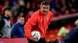 Julio Vaccari piensa en el partido ante la Universidad de Chile