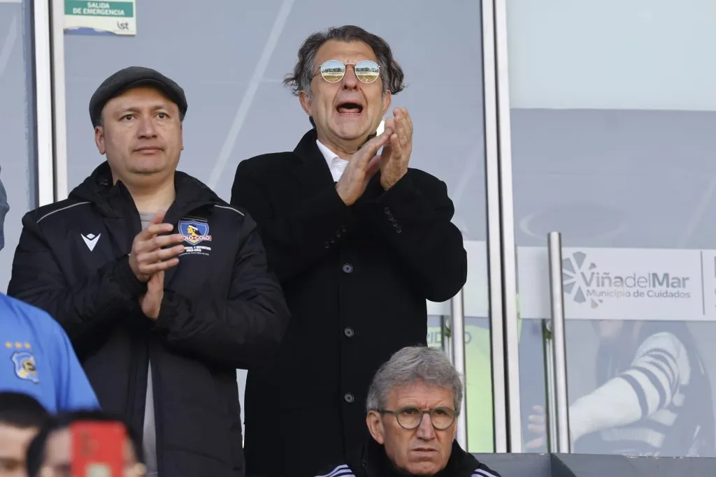 Aníbal Mosa asistió al estadio Sausalito para ver el empate de Colo Colo ante Everton. (Foto: Sebastián Cisternas/Photosport)