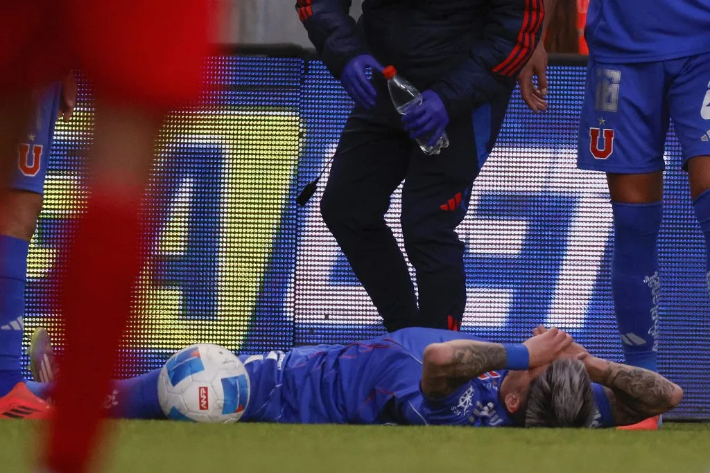 El momento exacto de la lesión de Maximiliano Guerrero (Photosport)