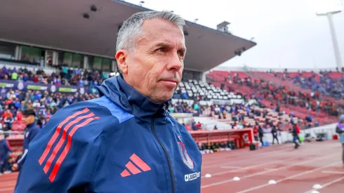 Gustavo Álvarez definió la formación titular de Universidad de Chile ante Audax Italiano. (Photosport)