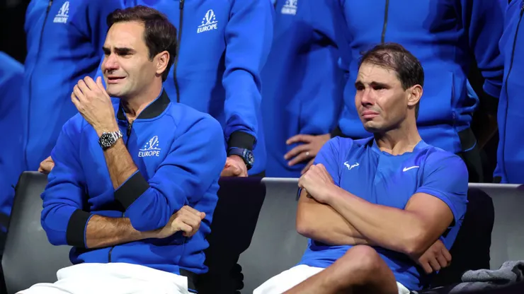 Roger Federer y Rafael Nadal, la rivalidad más grande en la historia del tenis (Getty Images).