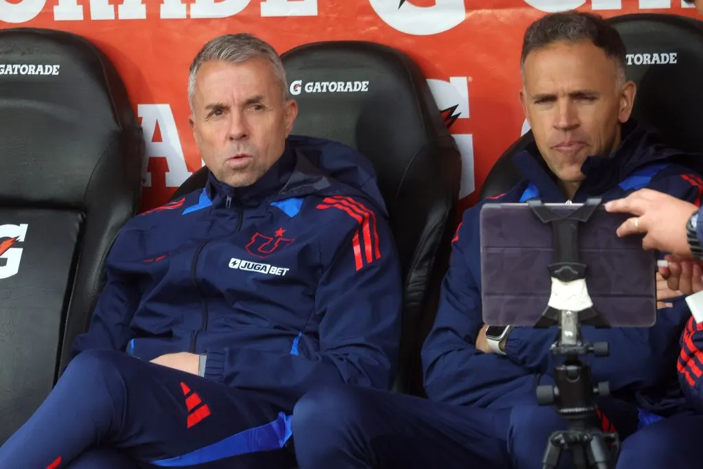 Futbol, Universidad de Chile vs Union Espanola Fecha 19, Liga de Primera 2025 El entrenador de Universidad de ChilcJavier Salvo/Photosport