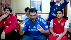 Los youtubers trasandinos gritaron con todo el gol de Lucas Assadi.