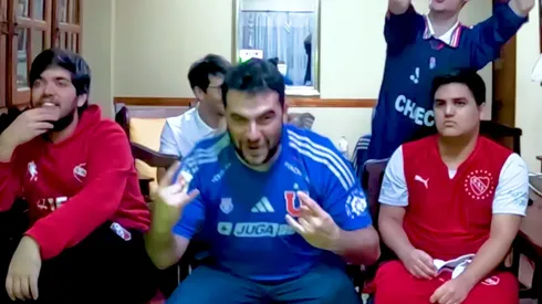 Los youtubers trasandinos gritaron con todo el gol de Lucas Assadi.