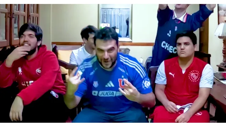 Los youtubers trasandinos gritaron con todo el gol de Lucas Assadi.