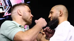 Khamzat Chimaev y Dricus Du Plessis se verán las caras este sábado en UFC (Photo by Ed Mulholland/Zuffa LLC)