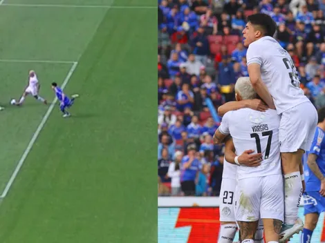 Gol de Vargas a la U: la reacción que sorprendió a todos