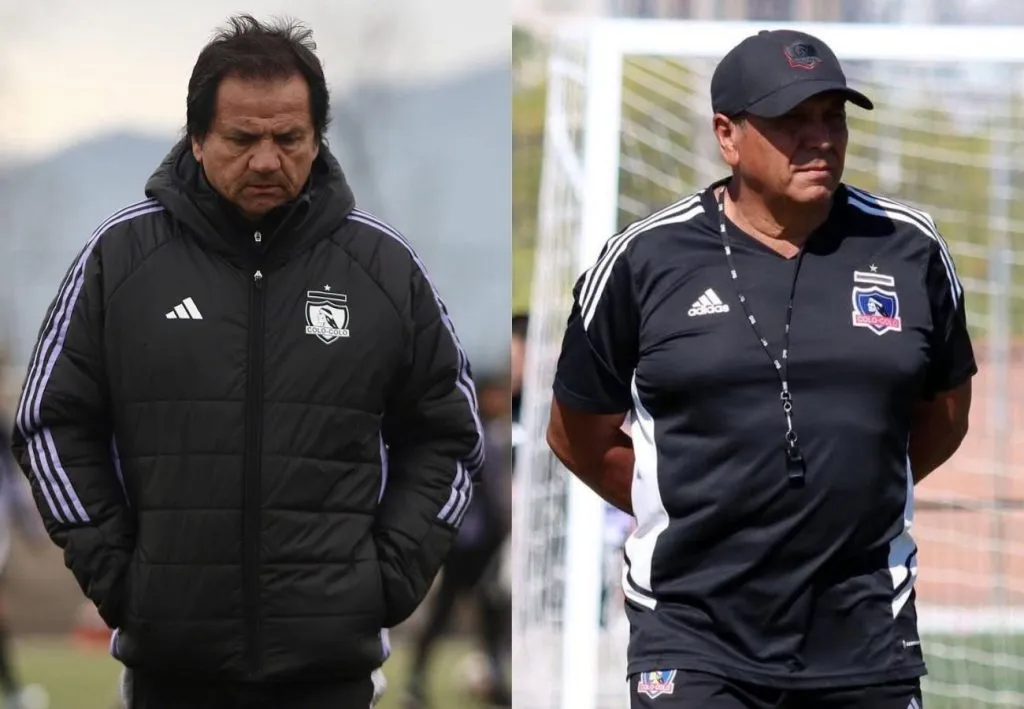 Hugo González (izquierda) estaba a cargo de la Sub 16 de Colo Colo y Luis Pérez (derecha) de la Sub 14.