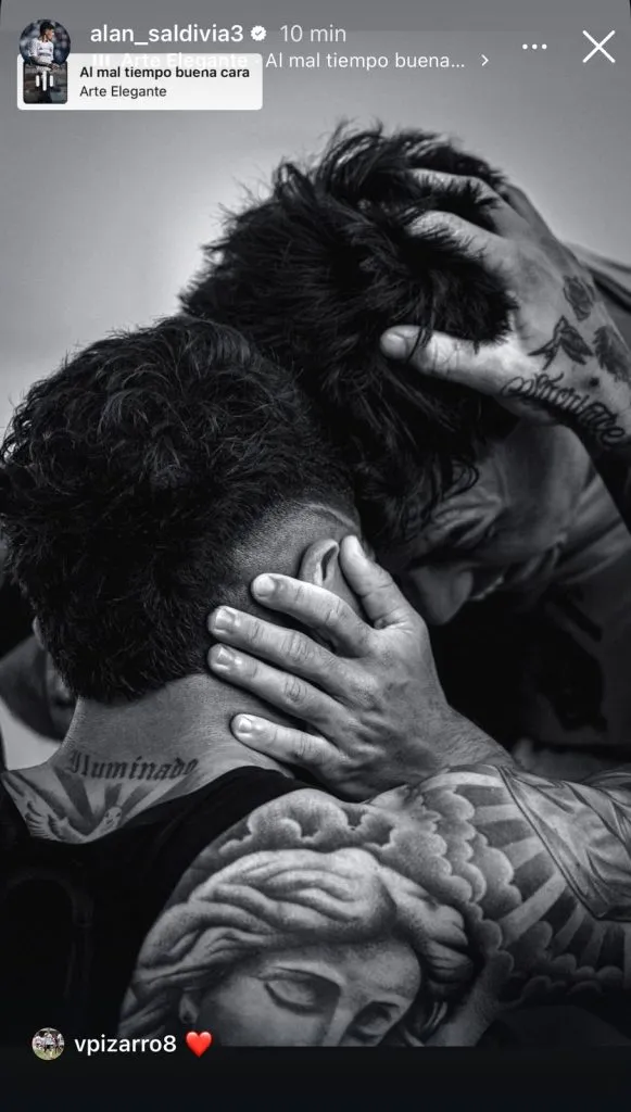 Captura de la historia de Instagram de Alan Saldivia.