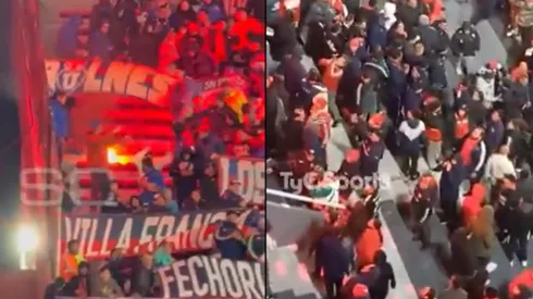 Graves incidentes en Avellaneda: hinchas de U. de Chile causan estragos.