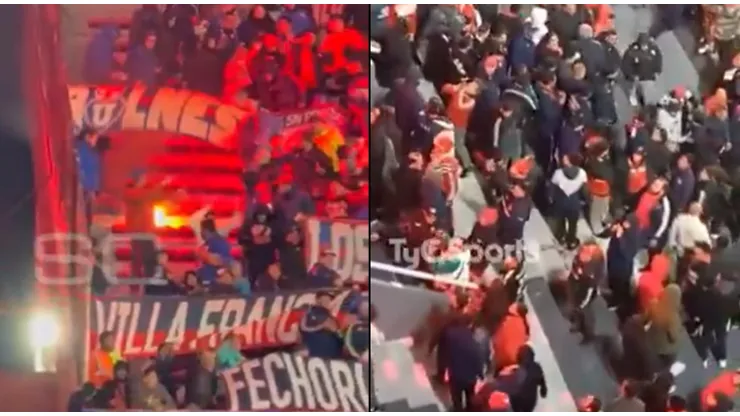 Graves incidentes en Avellaneda: hinchas de U. de Chile causan estragos.
